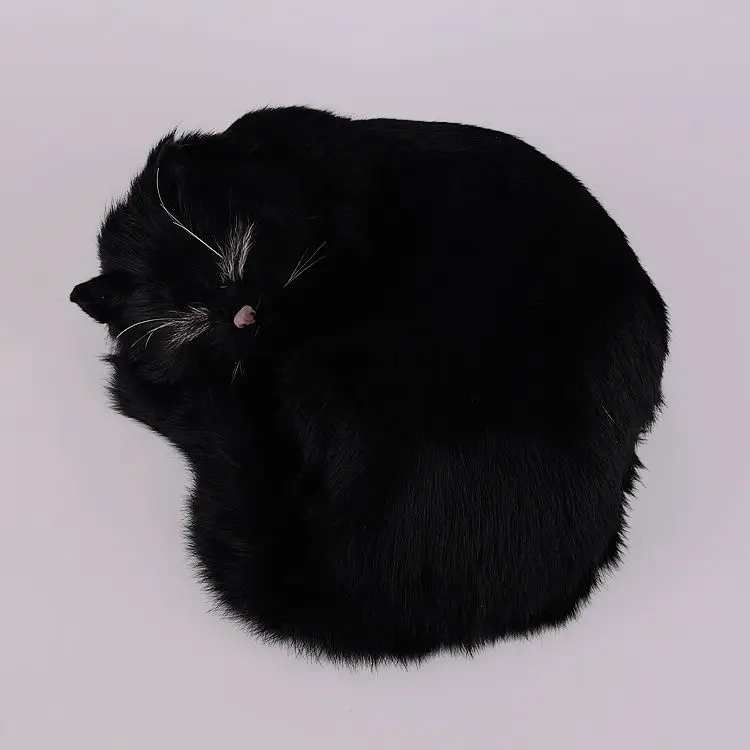 Новая игрушка для кошки из полиэтилена и пуха кукла спящего кота подарок 25x20x11 см