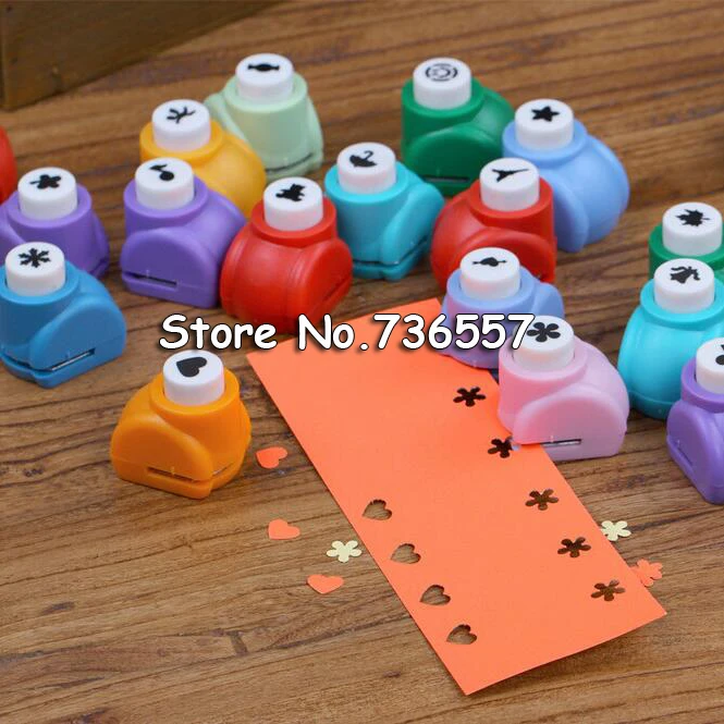 10 pcs/lot Wholesale Random Mini DIY hole punch Craft Scrapbooking Handmade Cut Card For Gift Paper Puncher | Канцтовары для офиса