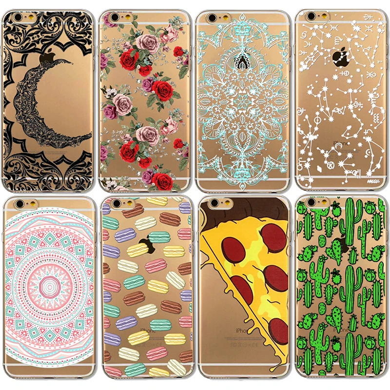 Мода мультфильм Минни Микки чехол для iPhone 6 S Plus цветочный цветы ромашки кактус