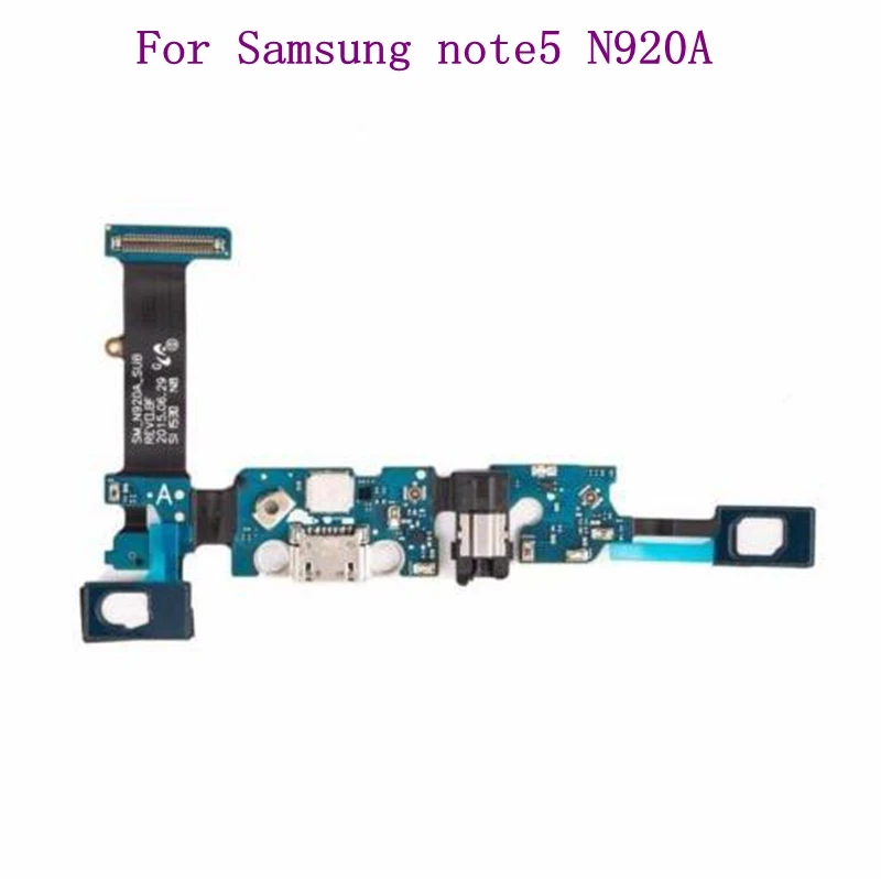USB соединитель зарядного устройства de Carga Microfon Flex для samsung Galaxy Note5 N920A N9200 N920P N920T N920V