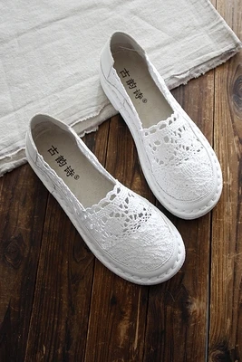 2019 японские литературные туфли женские дышащие ручной работы в национальном