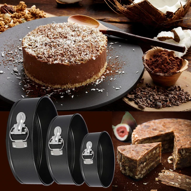 Springform сковорода набор 3 шт разъемная форма для торта Форма из углеродистой стали