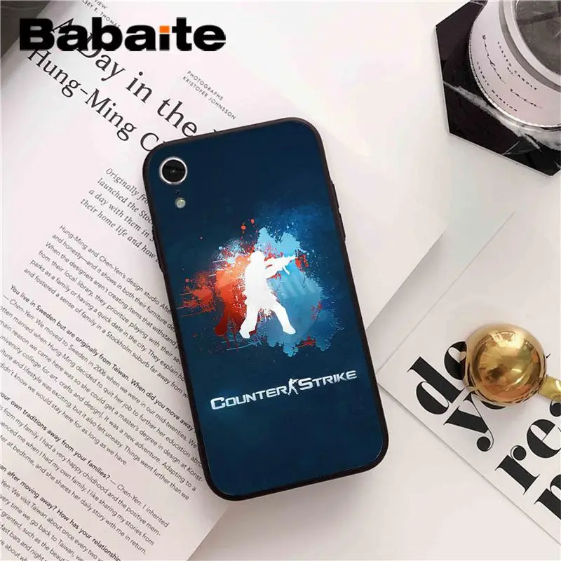 Babaite Counter Strike cs go чехол черный мягкий чехол для телефона для iPhone X XS MAX 6 6S 7 7plus 8 8Plus 5 5S XR