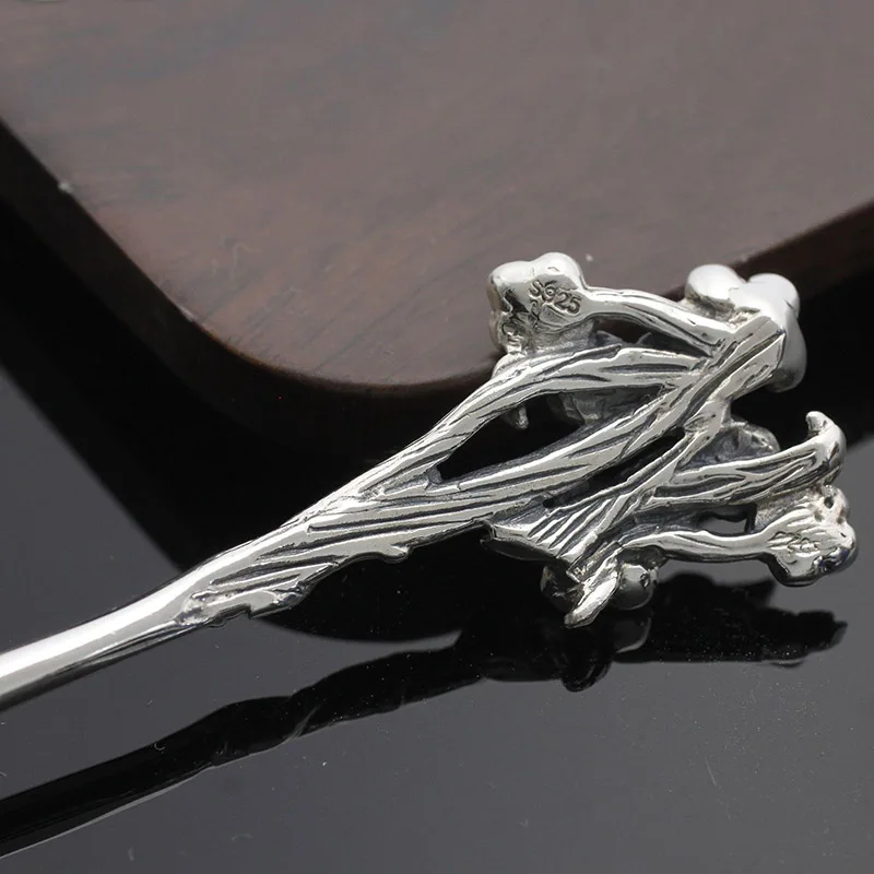 Винтажные антикварные серебряные шпильки для волос Amxiu серебро 925 пробы