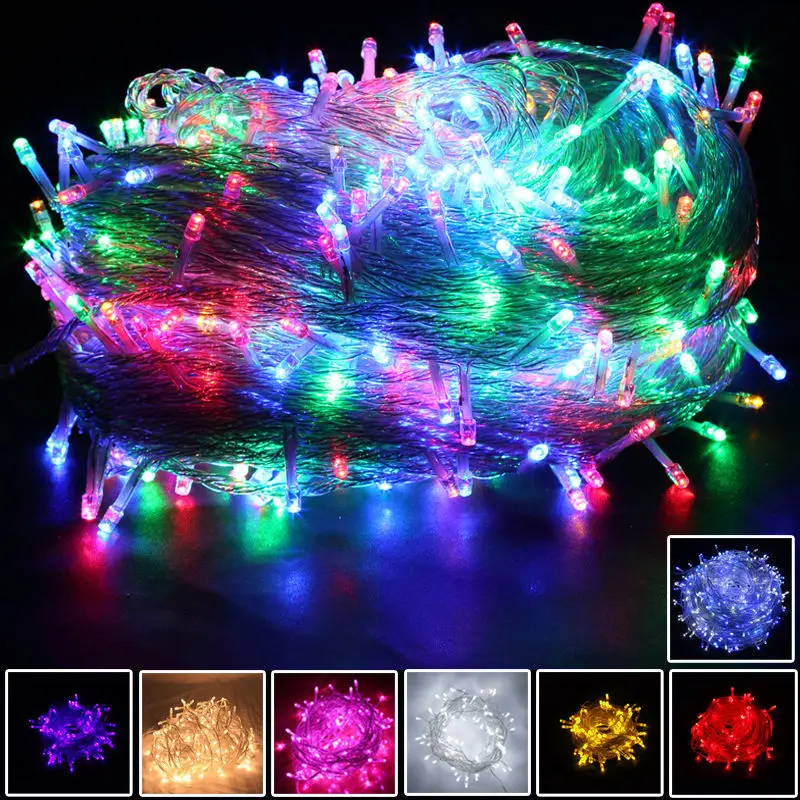 

300 LED 30M String Fairy Lights Lamp Holiday Christmas Xmas Garland Wedding party Decoration Colorful Flashing LED 8 Modes