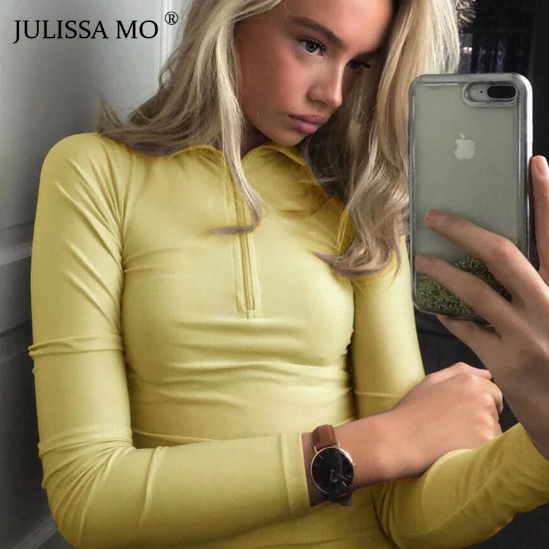 Julissa mo, водолазка, длинный рукав, сексуальный боди, женский комбинезон, белый, Повседневный, на молнии, обтягивающий комбинезон,, весна, новинка, Femme Body