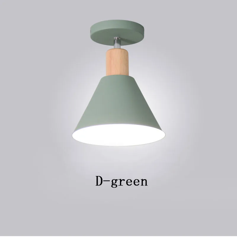 D-green Светильник потолочный плафоны для люстры освещение для дома лофт декор минимализм люстра потолочная в гостинную светильник потолочный ретро лампа круглая спот плафоны для люстры - Цвет корпуса: D-green