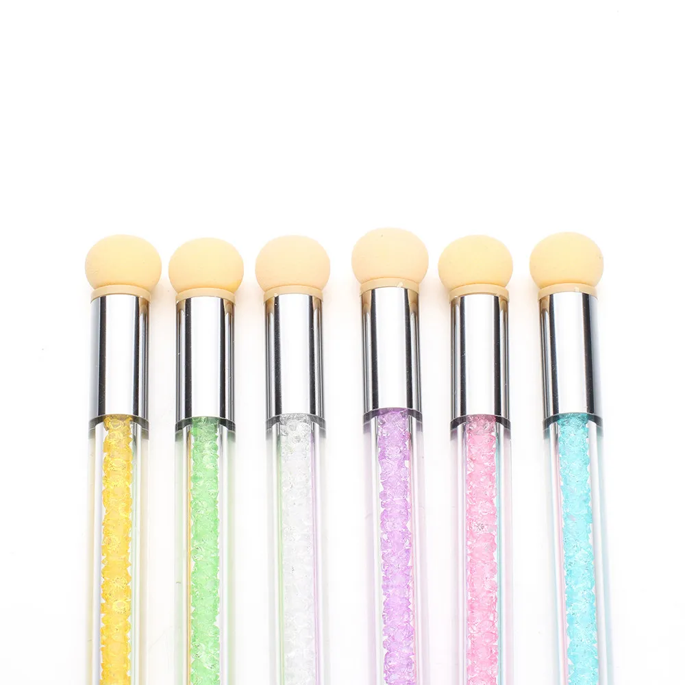 Набор кистей для ногтей 1 шт. сверкающая пудра кисть сверления градиентная ручка +