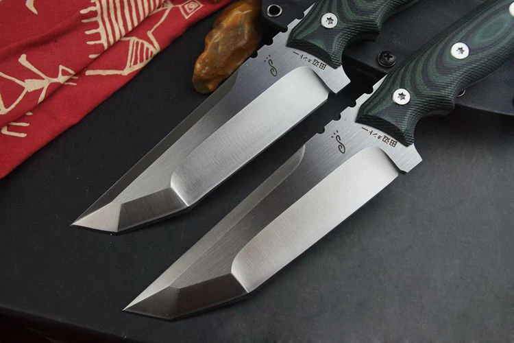 Япония три ребра D2 нож выживания малых прямой полный тан охотничий тактический