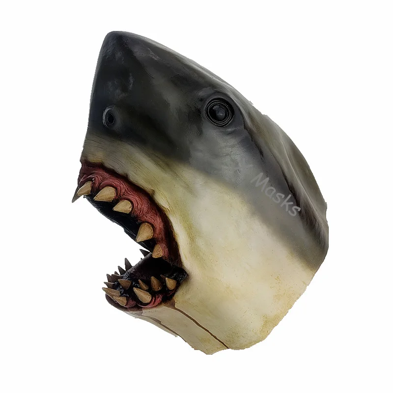 Маска Bapa Great White Shark Jaws латексная маска для Хэллоуина полные маски страшные