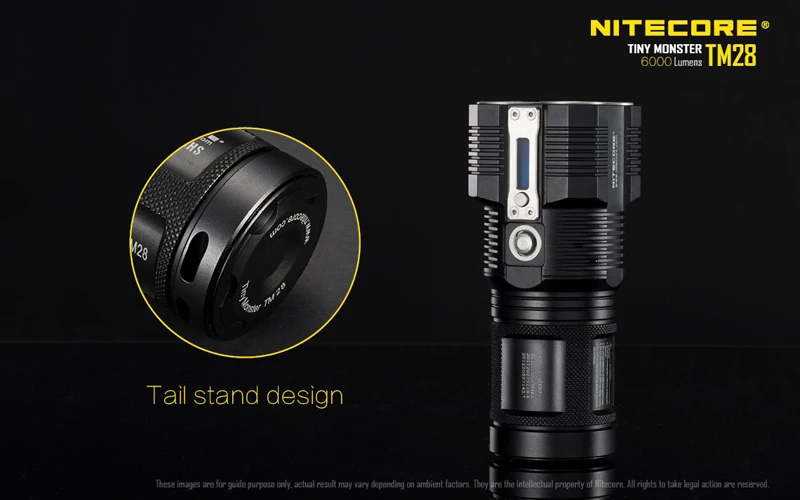 Цена по прейскуранту завода Nitecore TM28 крошечный Монстр CREE XHP35 HI светодиодный перезаряжаемый прожектор 6000 люмен фонарик с O светодиодный дисплей