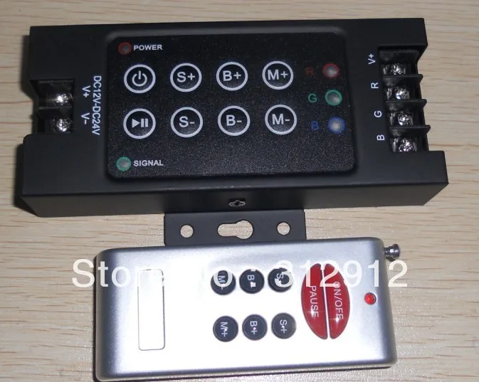 

10A * 3-канальный выход RF 8key RGB светодиодный контроллер, Стандартный вход