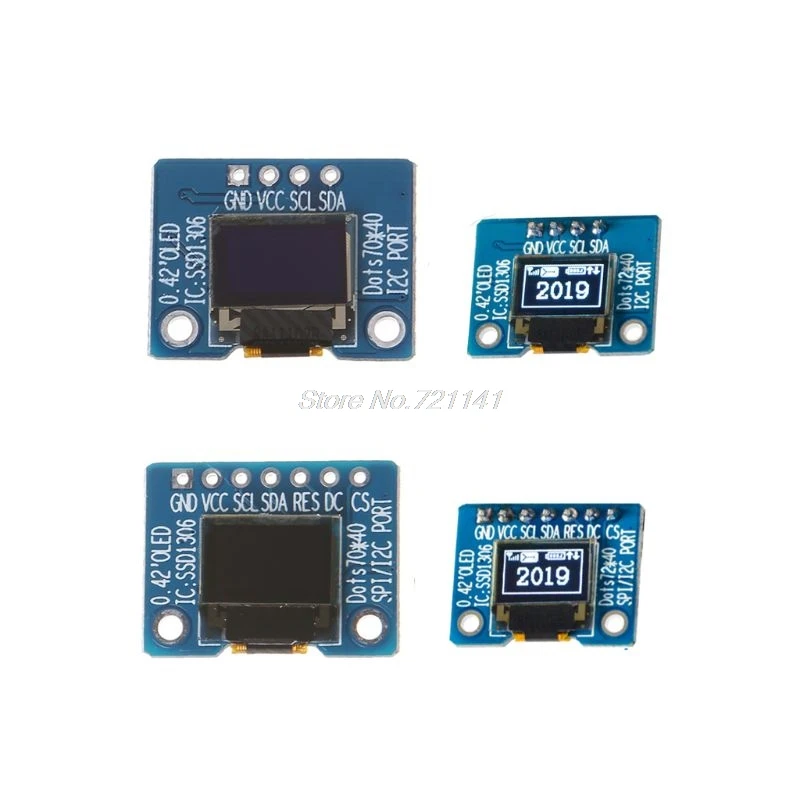 Выделите 0,42 дюймовый oled-дисплей ЖК-модуль 72*40 oled-модуль IIC/SPI интерфейс 16Pin SSD1306