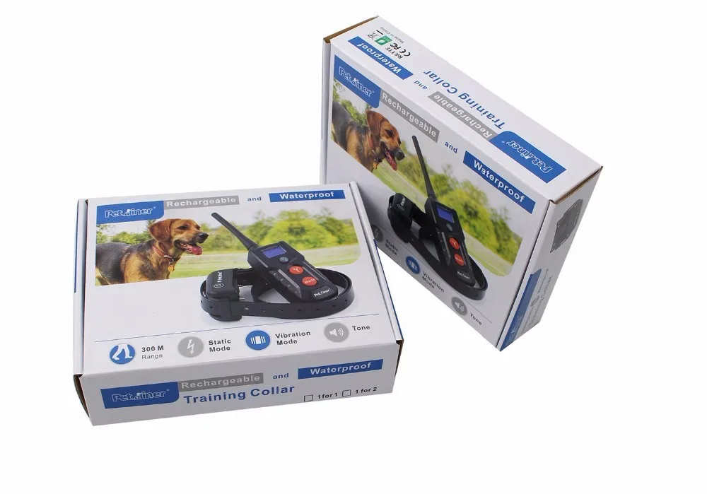 Petourer PET916 330 yd дистанционный перезаряжаемый и водонепроницаемый ошейник для дрессировки собак с тонусом/вибрацией/статическим шоком e-воротник