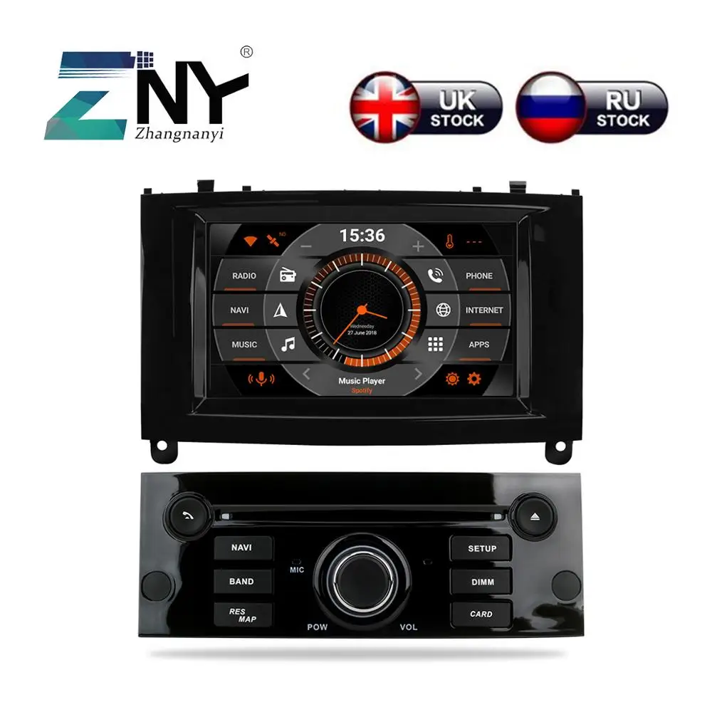 7 &quotips Android 8 0 автомобильный DVD 1 Din Авто Радио для peugeot 407 2004 2010 FM RDS видео стерео WiFi gps