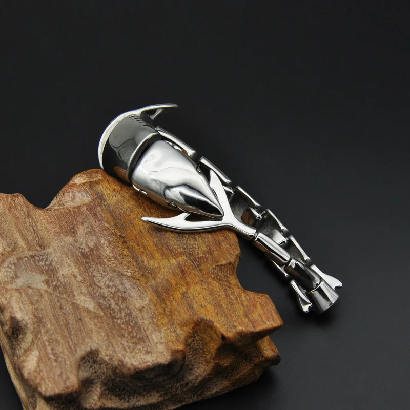 Хип панк готический крутой браслет Акула стальная глазурь мужские браслеты