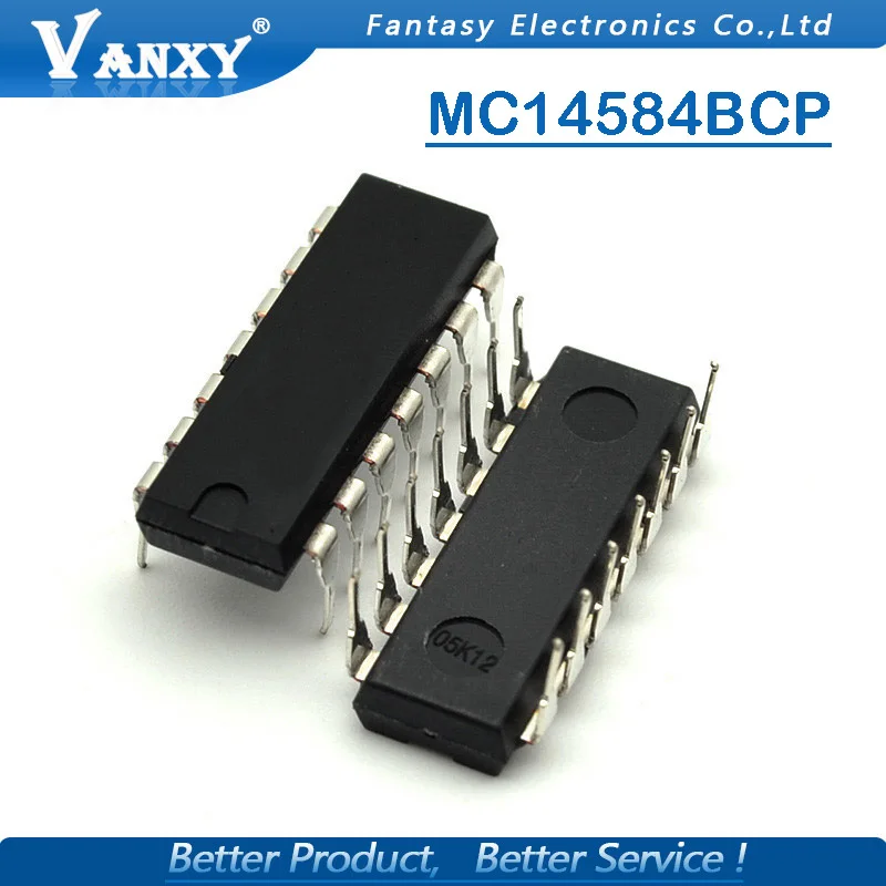 10 шт. MC14584BCP HD14584BP DIP14 MC14584 DIP-14 HD14584 DIP MC14584BCPG | Электронные компоненты и