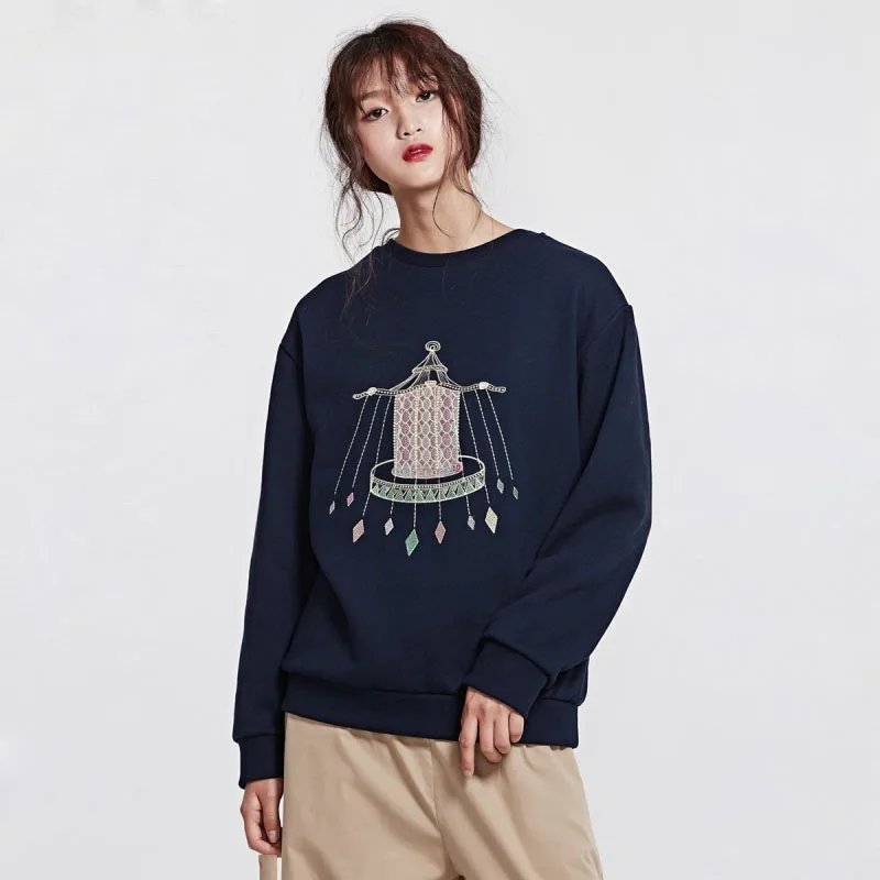 2018 толстовки новые женские Простые Стильные Модные Дикий Стиль Печатные