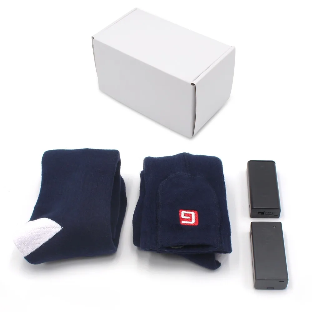 Электрические носки с подогревом Королевского синего цвета для холодной погоды 2