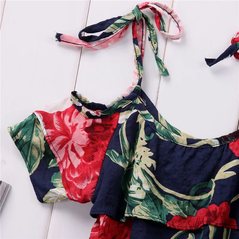 Милая летняя одежда для маленьких девочек повседневные праздничные платья из