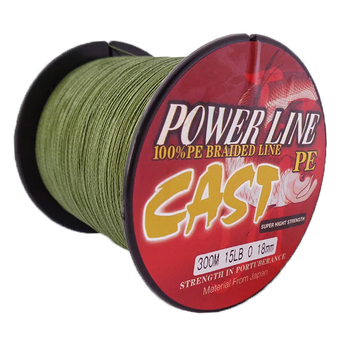 3pieces/lot free shipping 300M 15LB cheap Fishing Lines braid float army green color | Спорт и развлечения