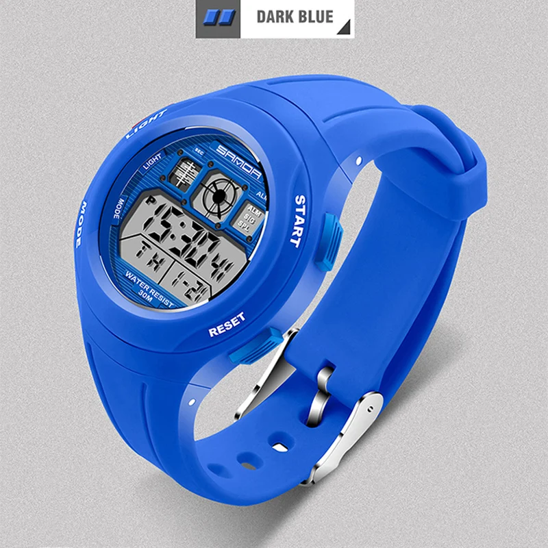 Детские спортивные часы SANDA с рисунками из мультфильмов для мальчиков и девочек