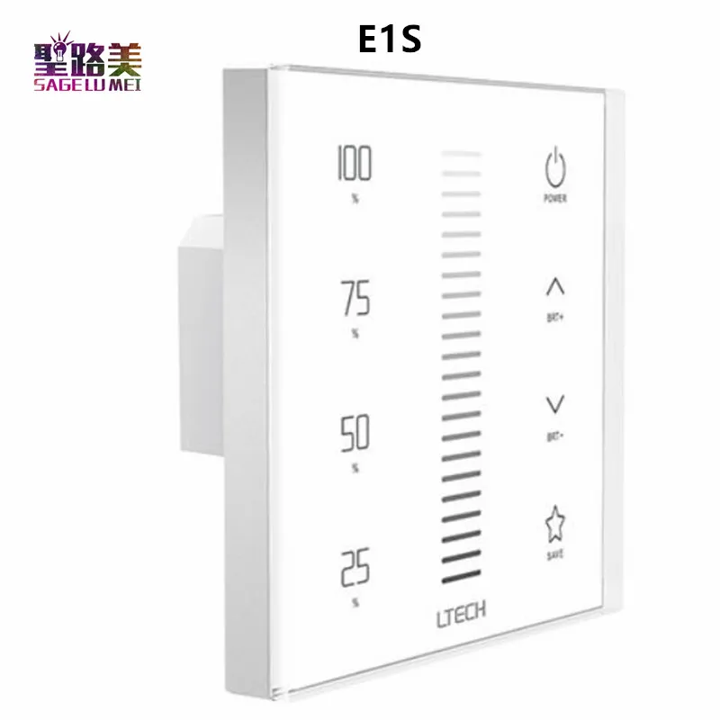 E1/E1S/E2/E3/E3S DC12-24V РФ 2 4 GHZ приглушить/КТ/RGB настенный светодиодный переключатель