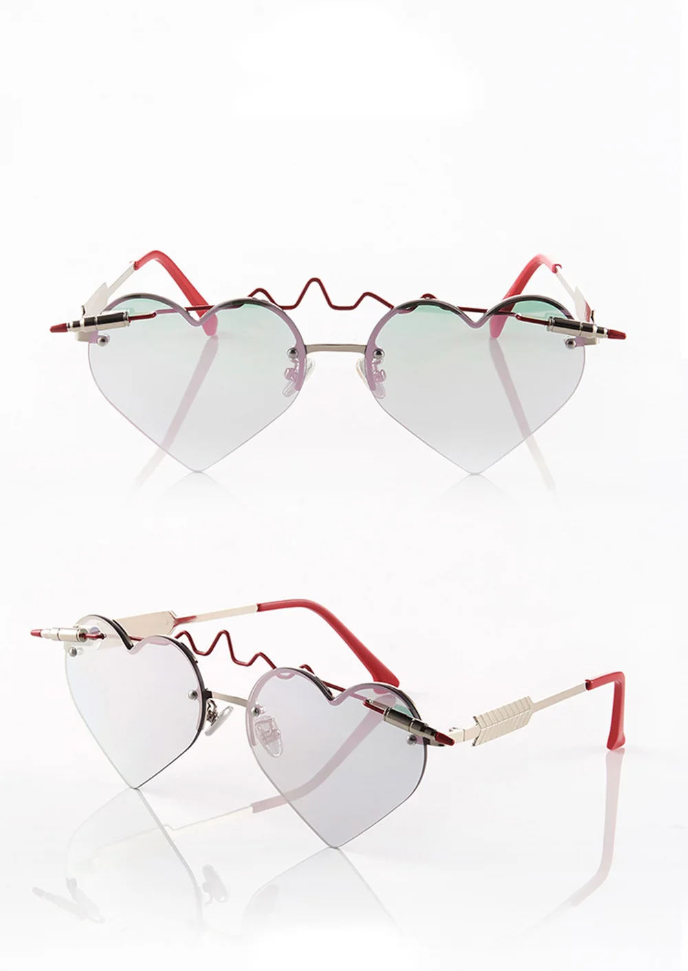 Gafas Модные женские солнцезащитные очки Брендовые дизайнерские Роскошные Винтажные Солнцезащитные очки в форме сердца женские очки распродажа-продавец
