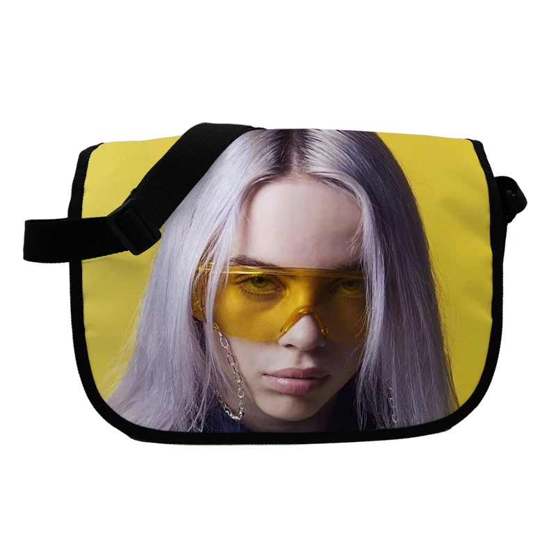 3 Billie Eilish сумка-мессенджер для мужчин и женщин, сумка через плечо для мальчиков и девочек, дорожные сумки на плечо, Детская маленькая сумка с клапаном, сумки через плечо - Цвет: 3