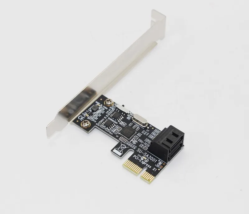PCI Express к 2 портам SATA 3 0 карта 6 Гбит/с E PCIE SSD адаптер с низким кронштейном