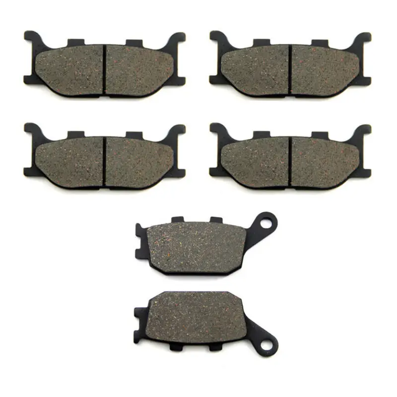 

SOMMET Motorcycle Front + Rear Brake Pads Disks for Yamaha FZ6 NS Naked (05-06) (2 Piston Caliper) (Non ABS) LT199-199-174