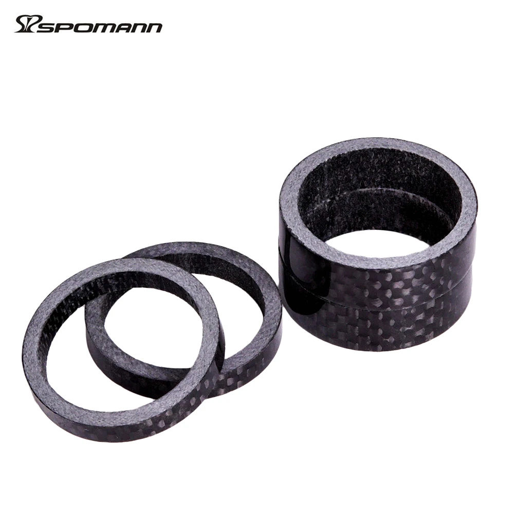 4 шт./лот шайба из углеродного волокна для гарнитуры вилка горного велосипеда