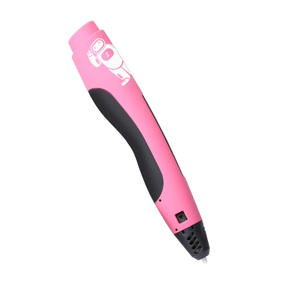 SL400 розовая 3d ручка с обучающей моделью классный подарок для детей рисования