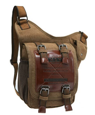 Новая Европейская и американская модная холщовая мужская сумка мессенджер через