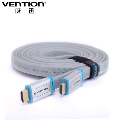 Плоский кабель HDMI Vention с металлической головкой штырь 2 0 в 3D 1080P для ПК HDTV PS3 Xbox