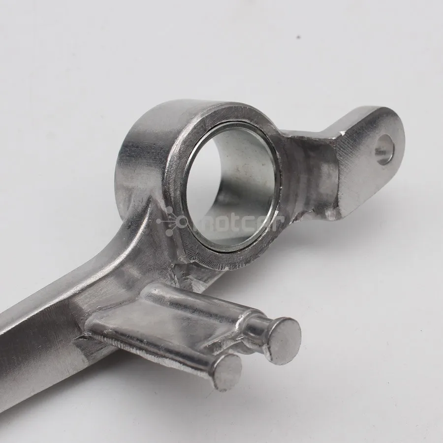 Мотоциклетная серебристая алюминиевая противоскользящая задняя педаль тормоза