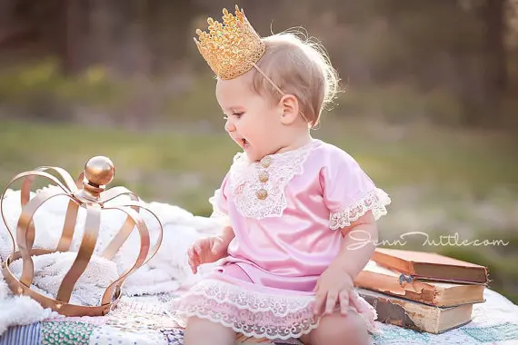 Винтажные золотые кружевные аксессуары для фотографий|hair accessories|princess headbandcrown
