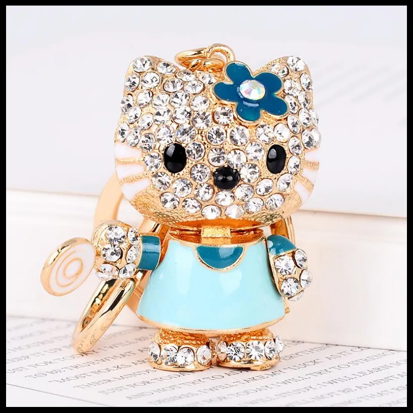 Новинка 2019 модный креативный брелок с котенком украшения для девушек в сумку