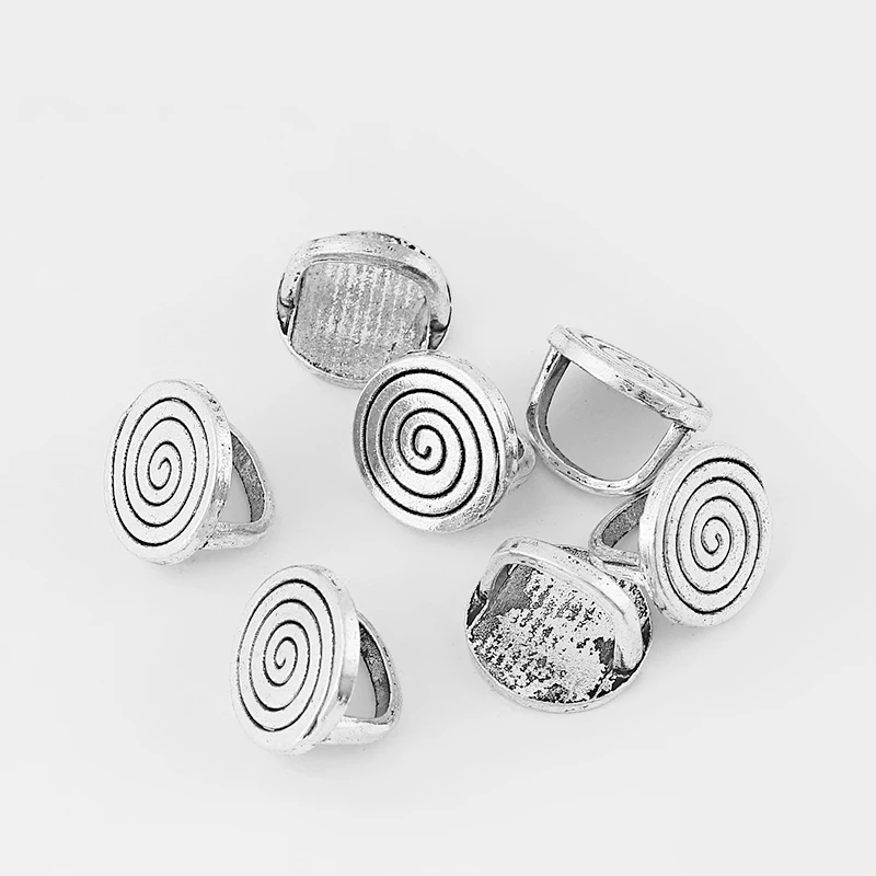 10 шт. Бусины Серебряного цвета для изготовления ювелирных изделий|leather case cover for