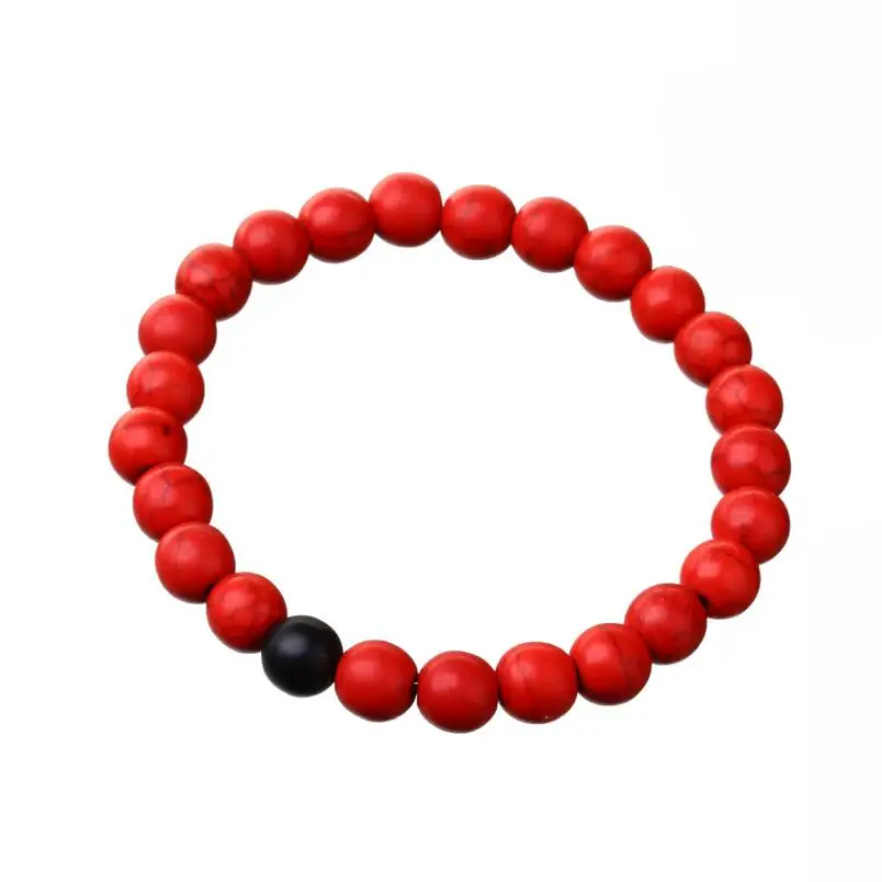 2 шт./компл. пара дистанционный браслет классический натуральный камень белый и