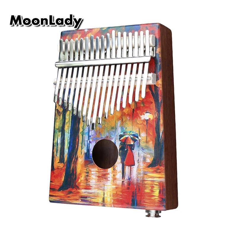 Фортепиано с 17 клавишами Kalimba, высокое качество, дерево, красное дерево, корпус, большой палец, фортепиано, музыкальный инструмент, калимба, аксессуары с аудио входом