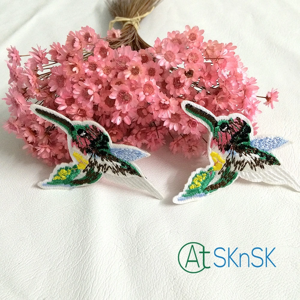 2 шт./лот вышитая Летающая нашивка с птицами сделай сам ручная работа железная