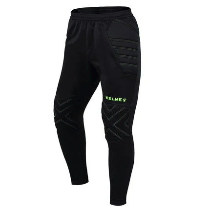 Black Green KELME/детские штаны для футбола; спортивные брюки; защита для бега; Вратарские детские спортивные штаны; K15Z408LC - Цвет: Black Green