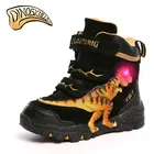 Кроссовки унисекс, светящиеся, со светодиодной подсветкой, обувь с рисунком динозавра