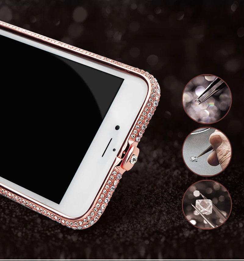 Роскошный модный чехол со стразами чехол для iphone 6 6s 7 8 iphone 6s 7 8 plus блестящий чехол для iphone xr xs max металлический Алмазный чехол