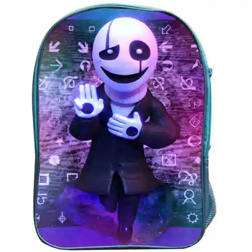 Игра Undertale рюкзак Синие Школьные сумки двухслойные на заказ Sans Asriel Chara для