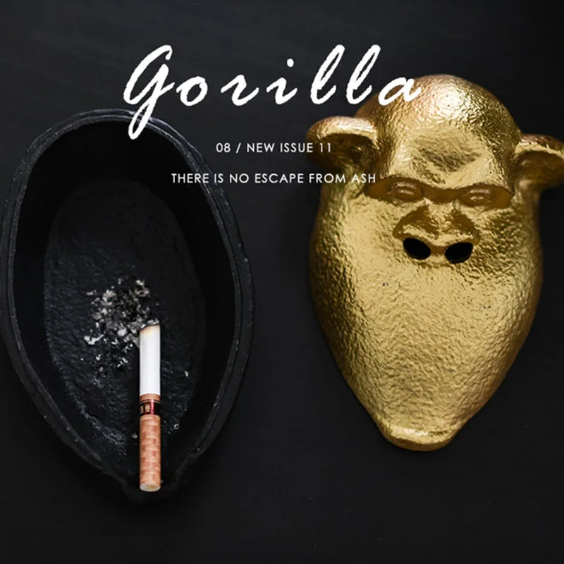 Скандинавские креативные пепельницы Gorilla табачные сигареты в пачках пепельница