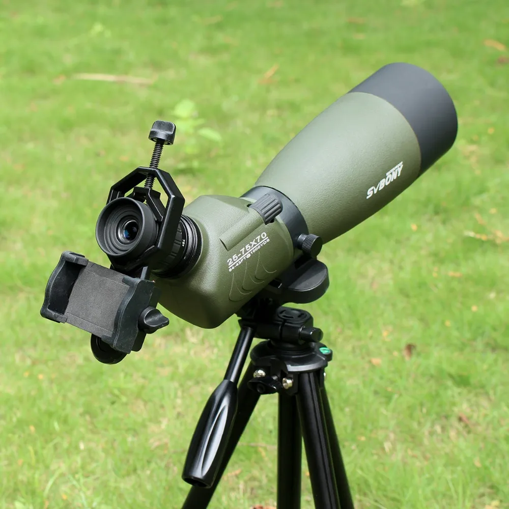 SVBONY 20-60x60/25-75x70mm Зрительная труба SV14 зум телескоп BAK4 призма Водонепроницаемый охотничий Монокуляр+ телефонный адаптер F9310 для охоты, стрельбы, стрельбы из лука, наблюдения за птицами