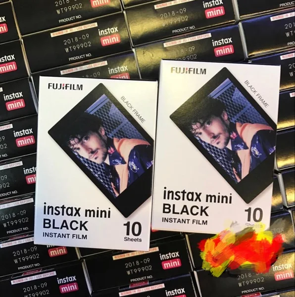 Оригинальная пленка Fujifilm Instax Mini Fuji черная рамка для 8 7s 7 50s 50i 90 25 dw стандартная