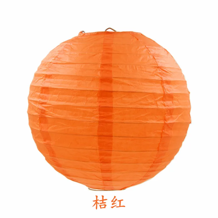 orange red 1 шт. " 6" " 10" 1" 14" 1" Китайские бумажные фонари круглые бумажные шариковые лампы для свадебной вечеринки Lampion Декор рождественские товары для дома - Цвет: orange red